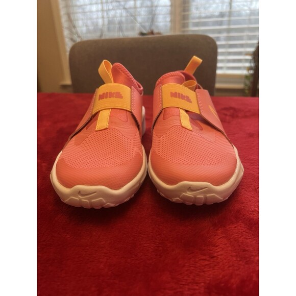 NIKE Youth Flex Runner 2-Coral Pink Girl Sneakers 1 YSlip On Shoes DJ6038-602 - Picture 7 of 8
